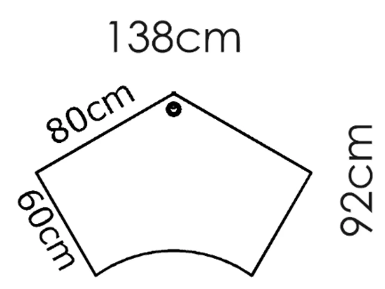 Billede 2 - Hæve-/sænkebord med sort stel