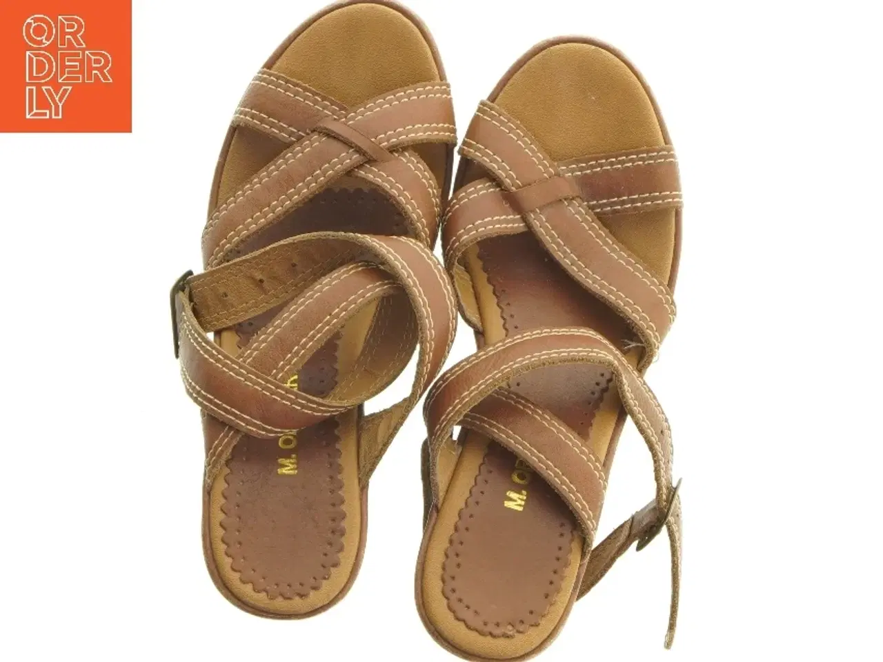 Billede 5 - Brune kilehæl sandaler i størrelse 39 fra M.officer (str. 39 )