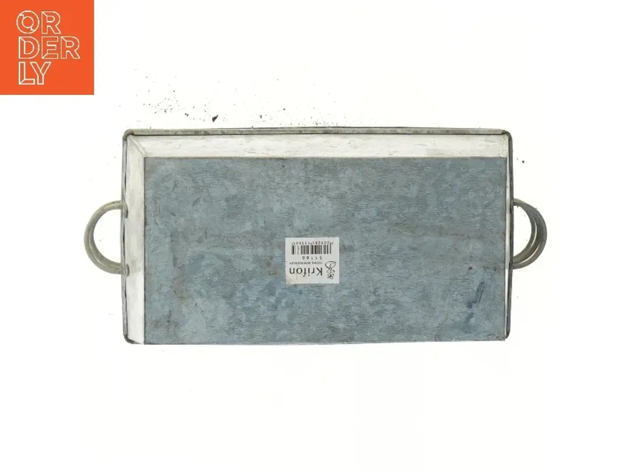 Billede 2 - Galvaniseret bakke med håndtag fra Kriton (str. 31x17, 5 styk cm)