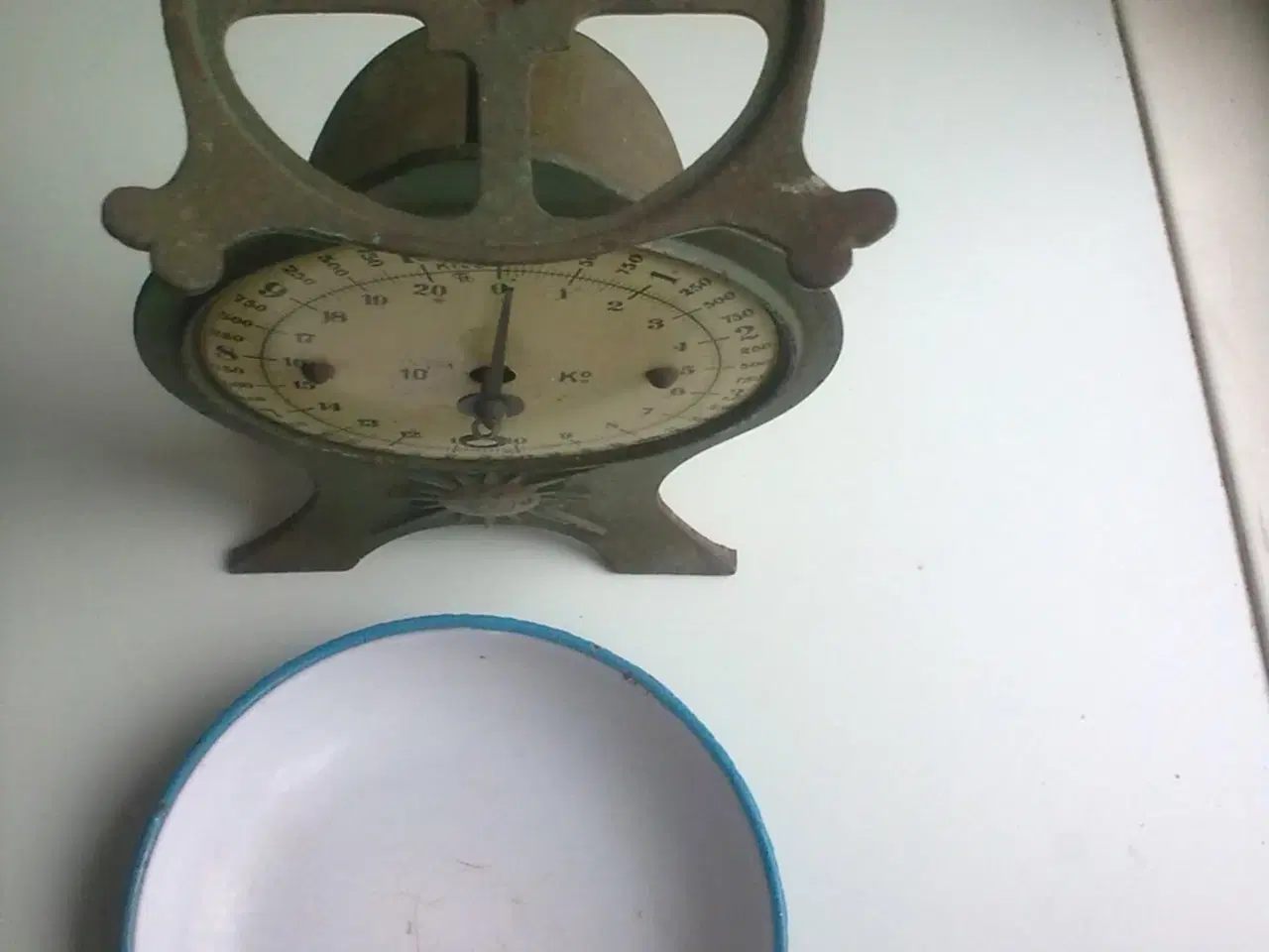 Billede 2 - Støbejern emalje plante piedestal bord drivhus