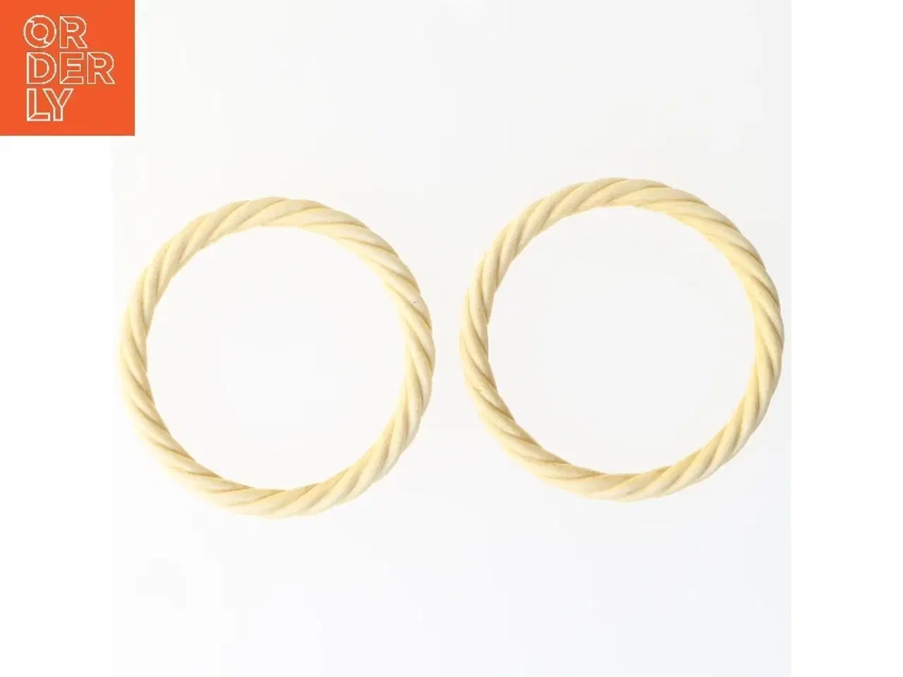 Billede 1 - Servietringe i flettet design (str. Ø 8 cm)