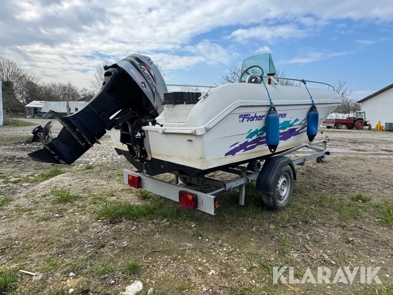 Billede 4 - Båd og bådtrailer Fisher 435 Open