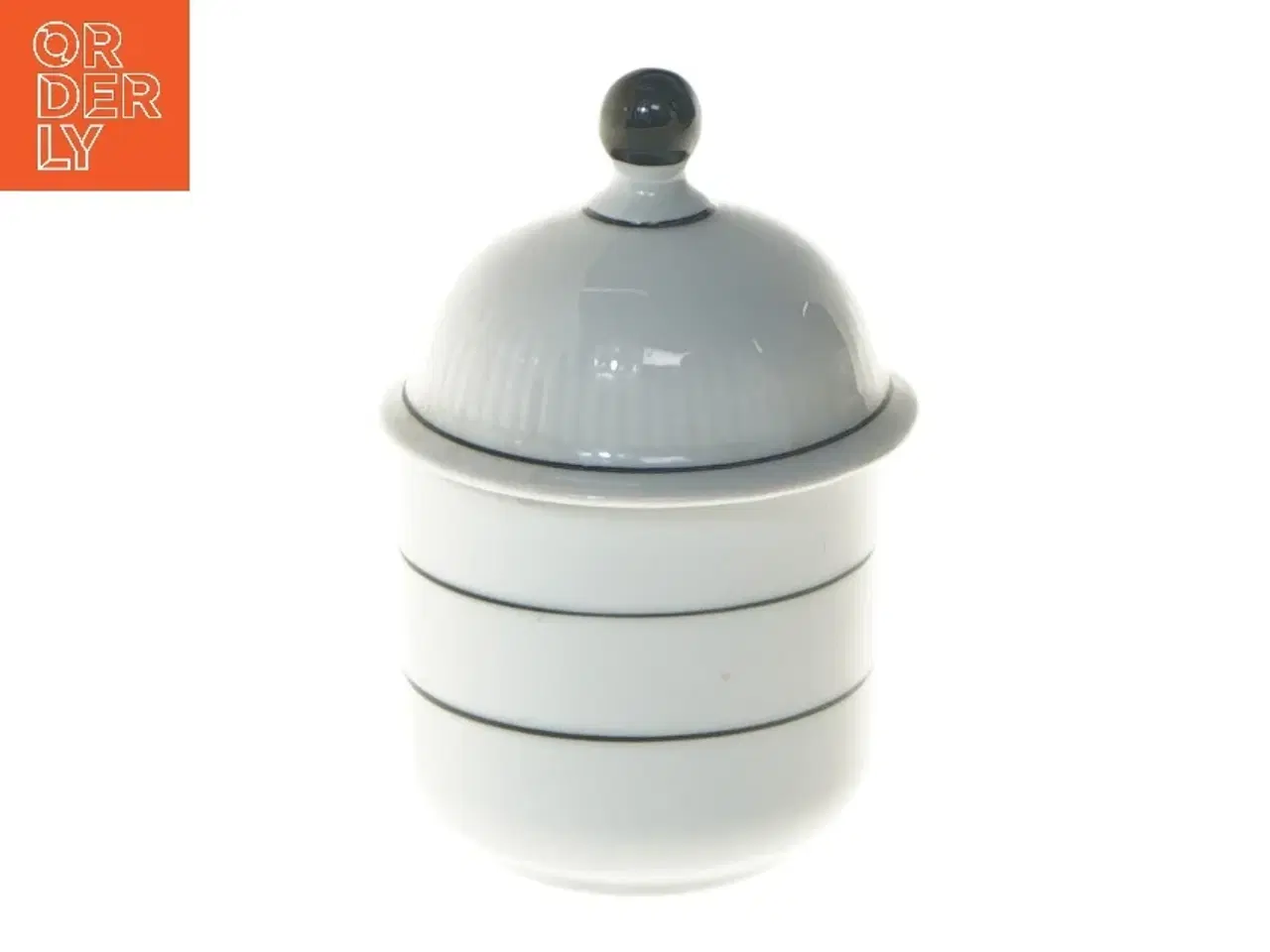 Billede 5 - Hvid kanelkrukke med låg fra Kahla (str. Ø 7x11,5 cm)