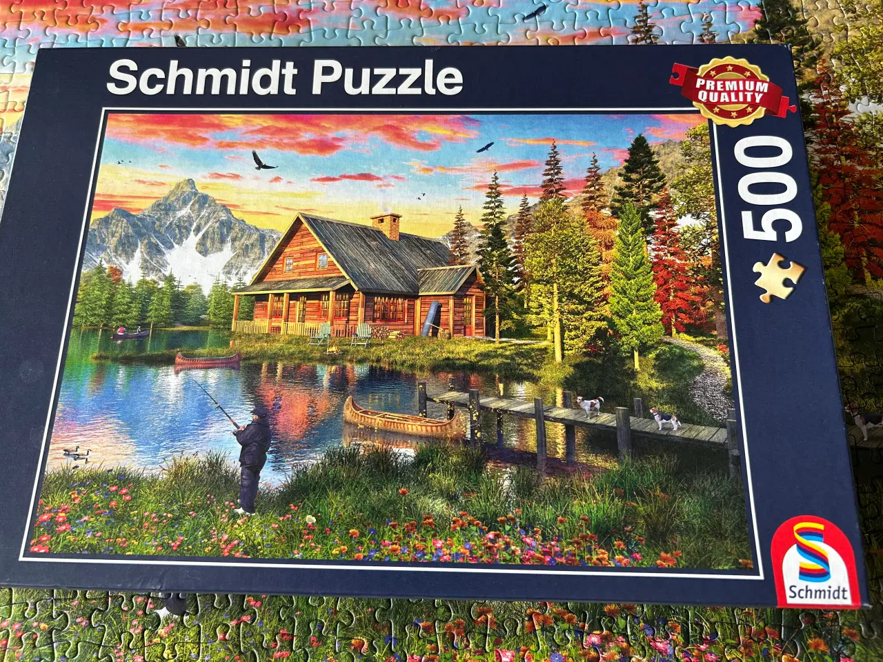 Billede 1 - 4 forskellige puslespil med 500 brikker