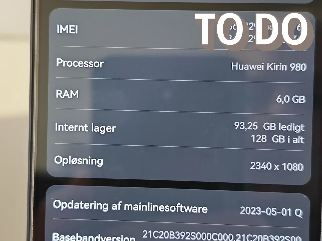 Billede 1 - Huawei P30 Mobil