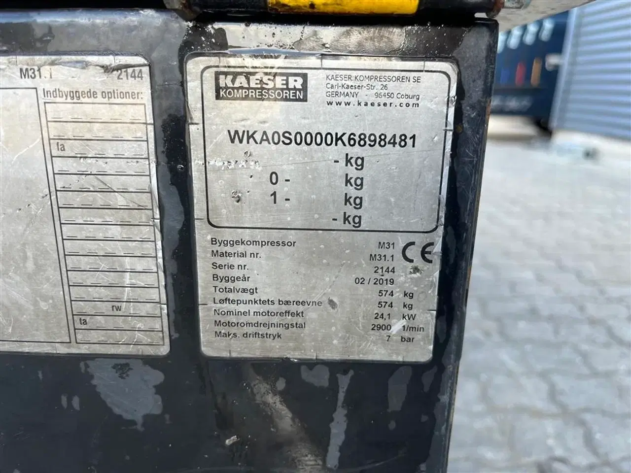 Billede 4 - Kaeser M 31 mobilkompressor på ski kun kørt 189t