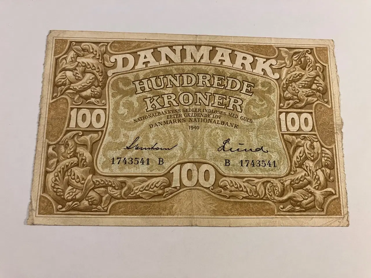 Billede 1 - 100 Kroner 1940 B