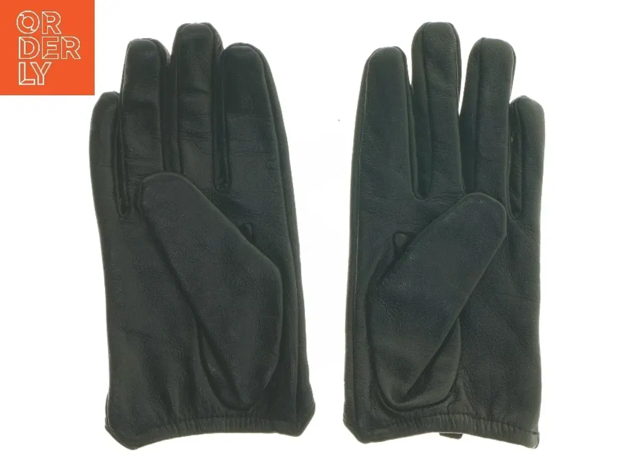 Billede 2 - Læderhandsker med nitter (str. 18 cm)