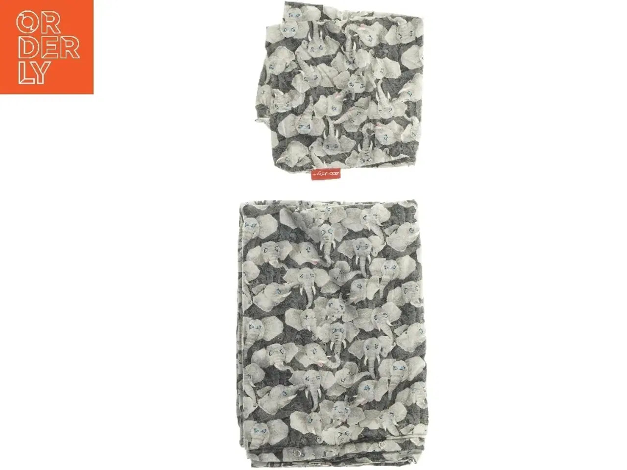 Billede 1 - Juniorsengetøj med elefantmønster fra Zoo (str. 42,5x36,5 cm)