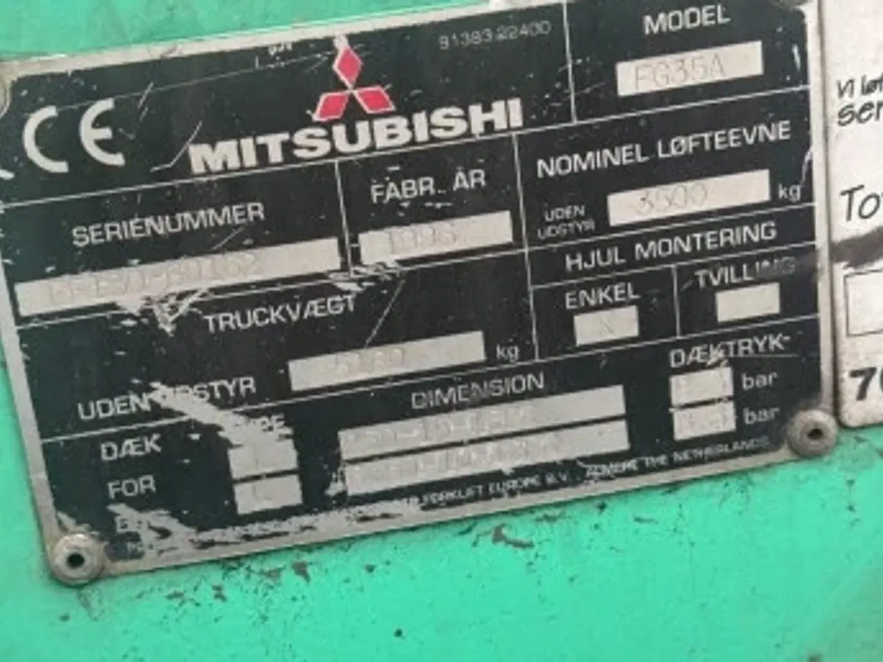 Billede 5 - Mitsubishi gaffeltruck 