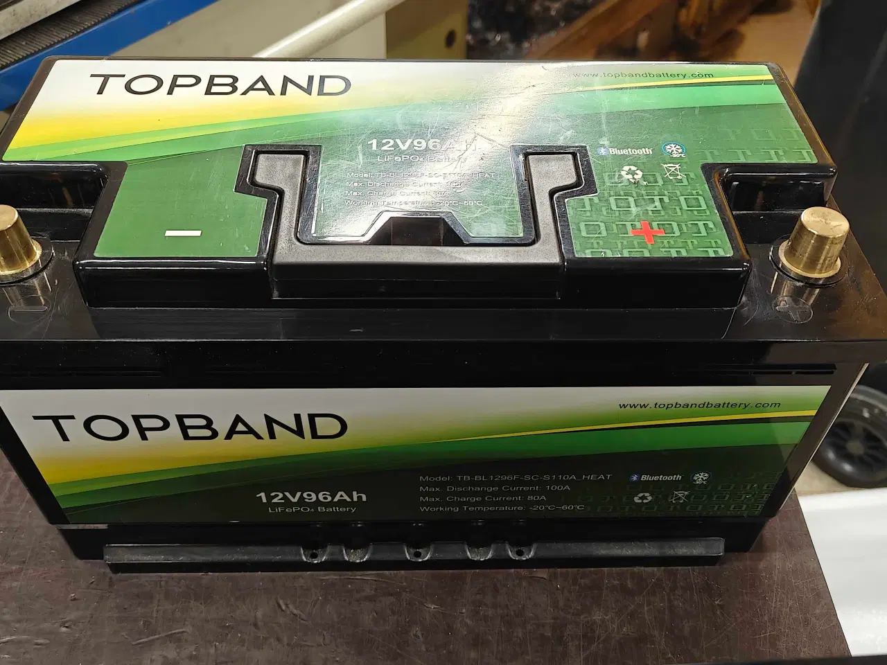 Billede 2 - 2 stk TopBand lithium 96ah