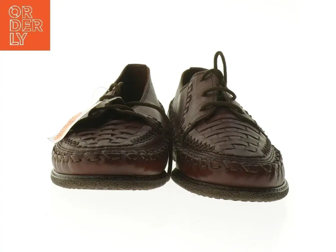 Billede 4 - Brune snøresko i læder fra Isabella (str. 40 )