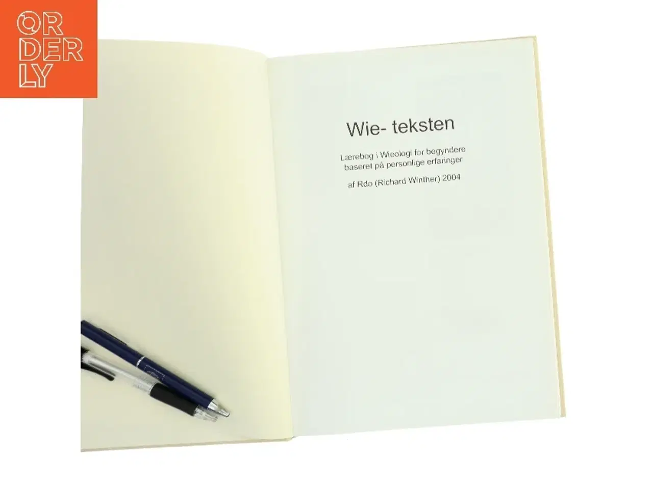 Billede 1 - Wie- teksten af Rdo (Richard Winther) (Bog)