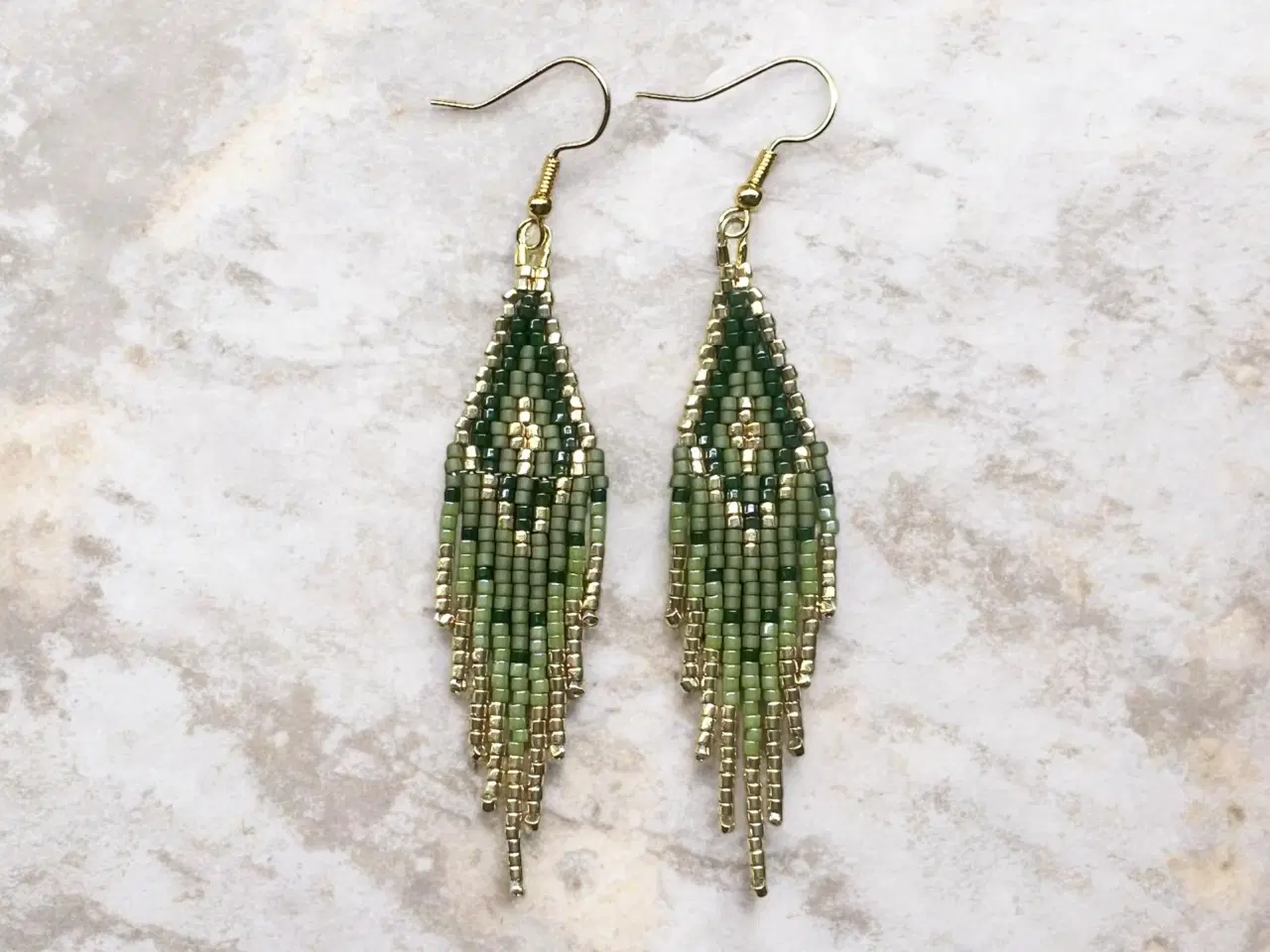 Billede 1 - Grønlandske perle øreringe