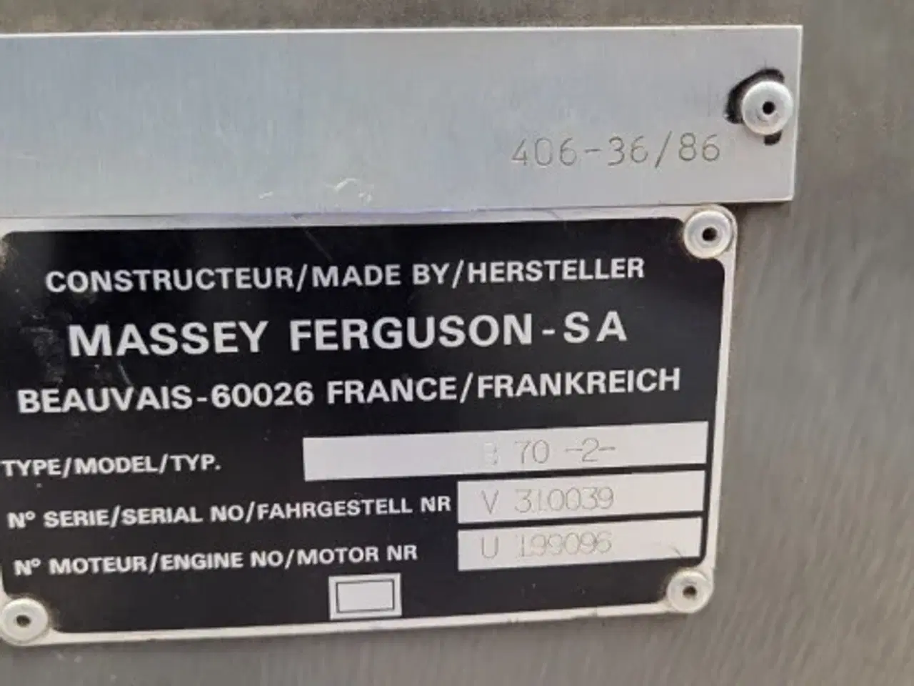 Billede 12 - Massey Ferguson 3060 Panel 3580059M2