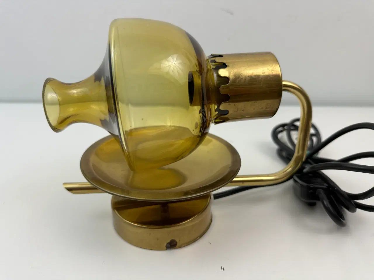 Billede 8 - Vintage lampe i messing / glas