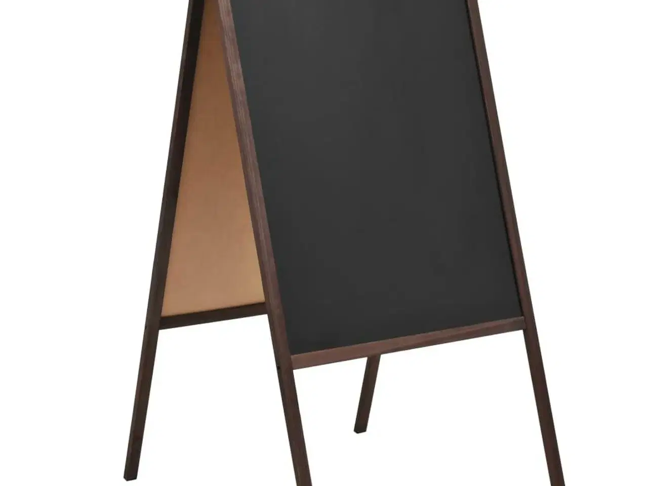 Billede 1 - Dobbeltsidet tavle cedertræ fritstående 60 x 80 cm