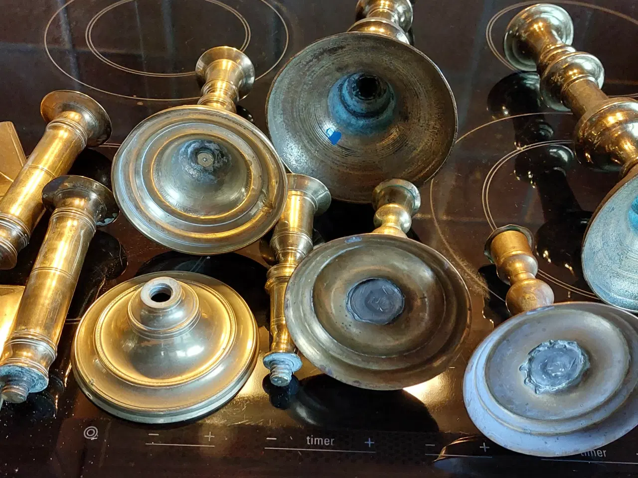 Billede 2 - ANTIKKE  17/1800 TAL LYSESTAGER - ( samlet pris )-