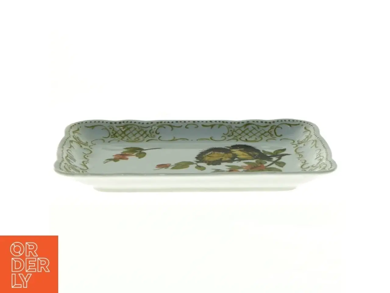 Billede 4 - Håndmalet porcelæn fad fra West Germany(str. 18 x 13 cm)