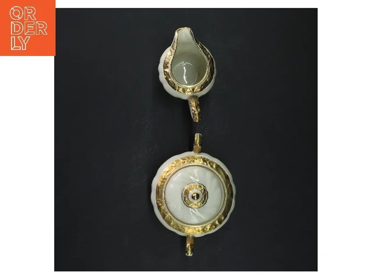 Billede 3 - Kande og sukkerskål sæt fra Edelweiß (str. Ø 9x h10 og Ø6xh9 cm)