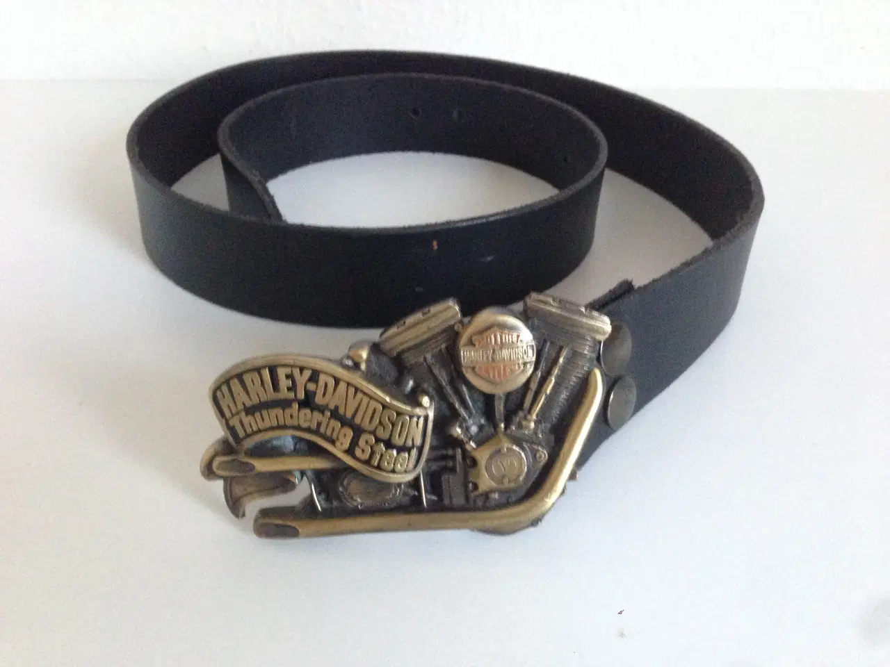 Billede 1 - harley davidson bæltespænde bælte livrem emblem