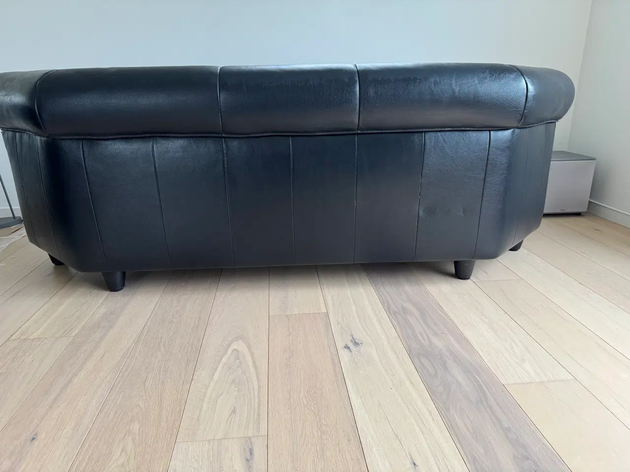 Billede 2 - Lædersofa, mørk blå