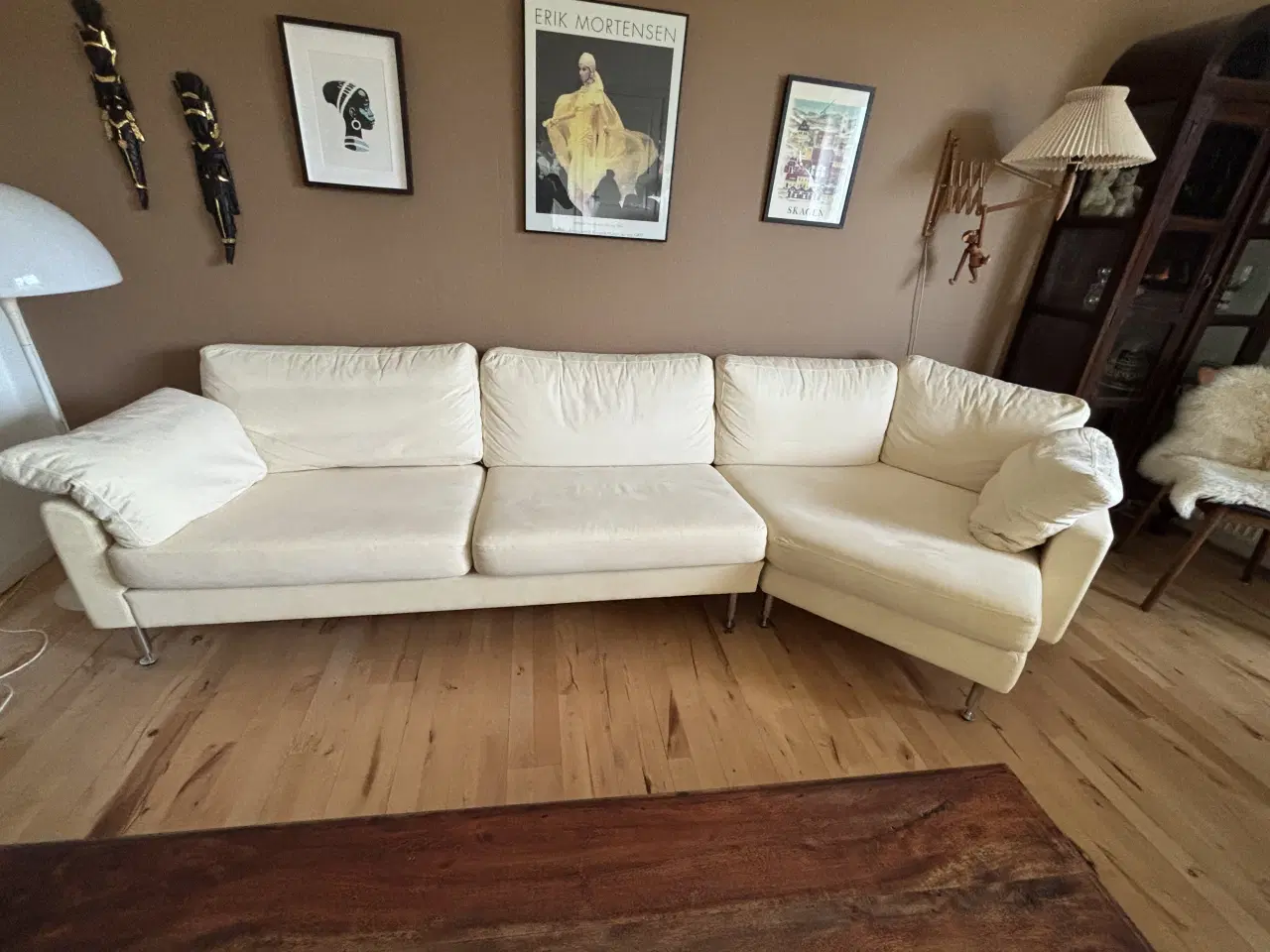 Billede 1 - Flot sofa i råhvid .