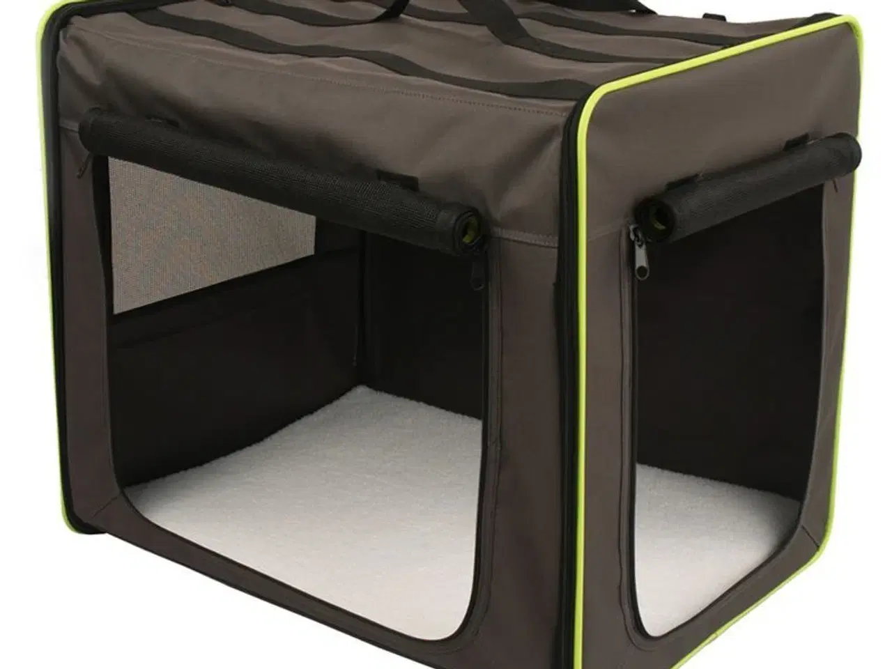 Billede 1 - Transportabel Kæledyrsbur Sort Nylon