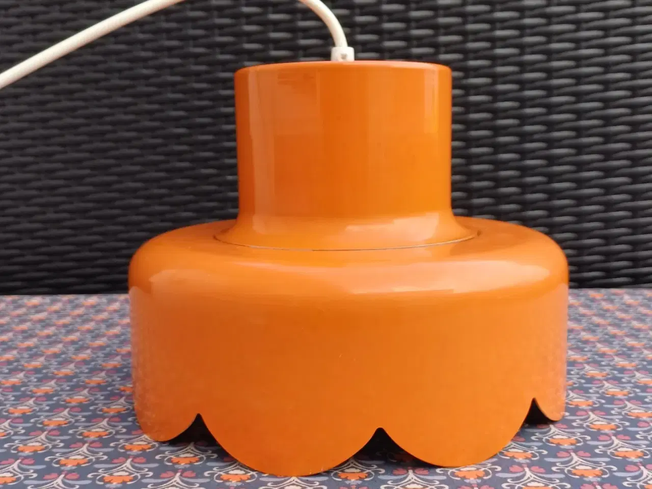 Billede 1 - Orange Retro loftslampe.
