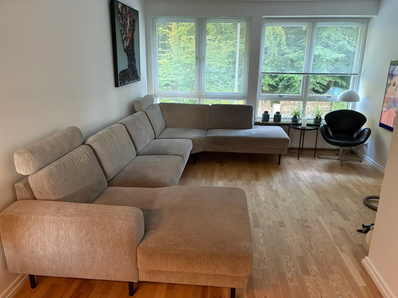 Billede 1 - Stor lang sofa (2 år gammel)