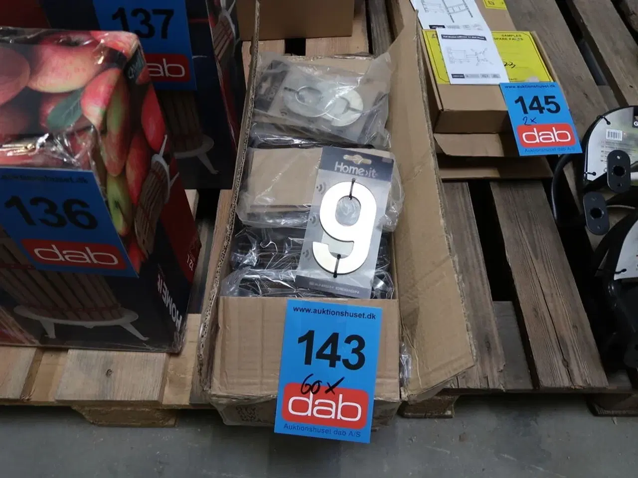 Billede 3 - 60 stk. HOME It® husnummer 9 rustfrit stål
