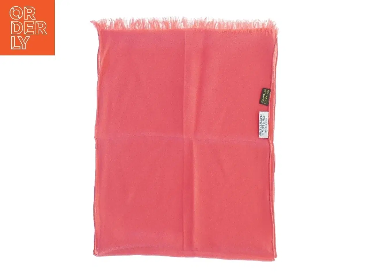 Billede 3 - Koralrød tørklæde fra John Lewis (str. 147 x 27 cm)