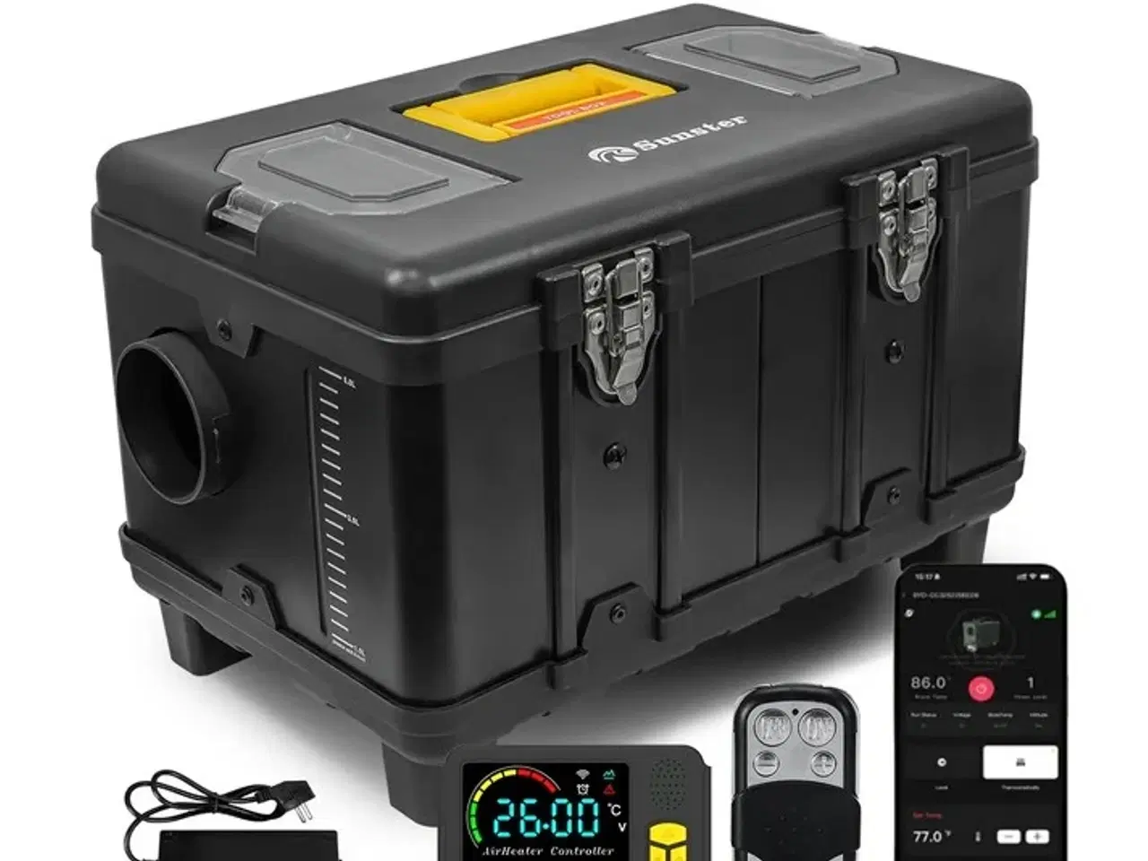 Billede 1 - Sunster TB10 Black Edition 8 kW Toolbox Dieselfyr