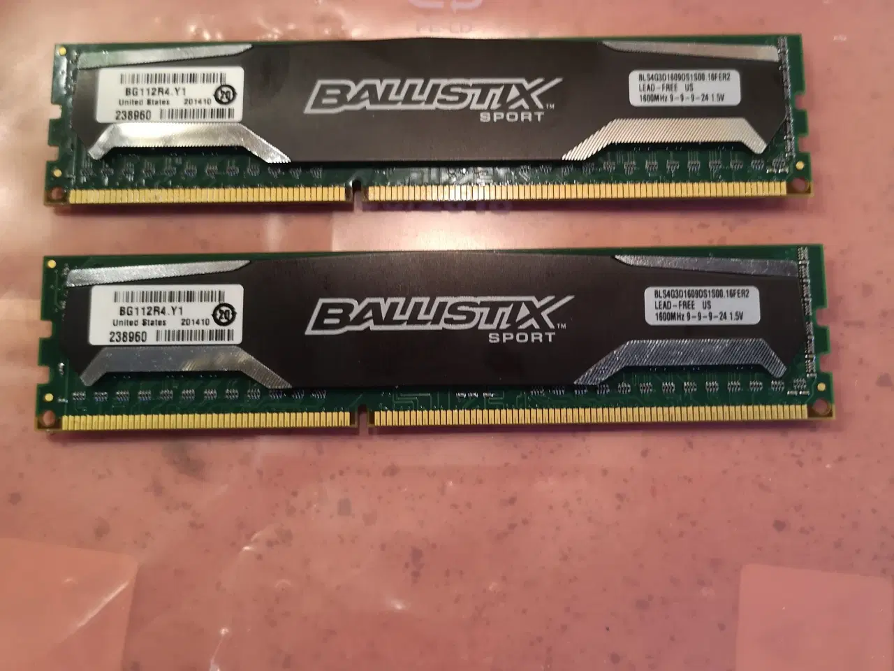 Billede 1 - DDR3 2X4 GB RAM 