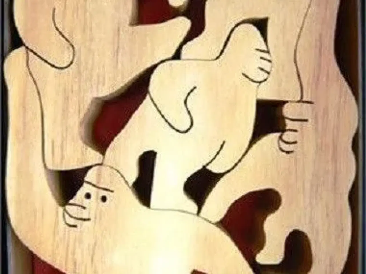 Billede 2 - Balancing apes - wooden puzzle 