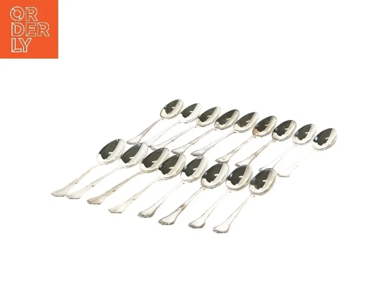 Billede 2 - Sæt af 12 sølv teskeer (str. 12 cm)