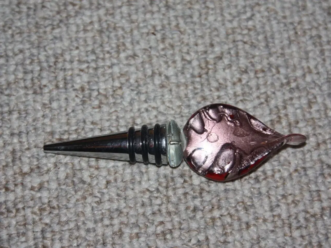 Billede 4 - Comodo vinprop med håndlavet glas top