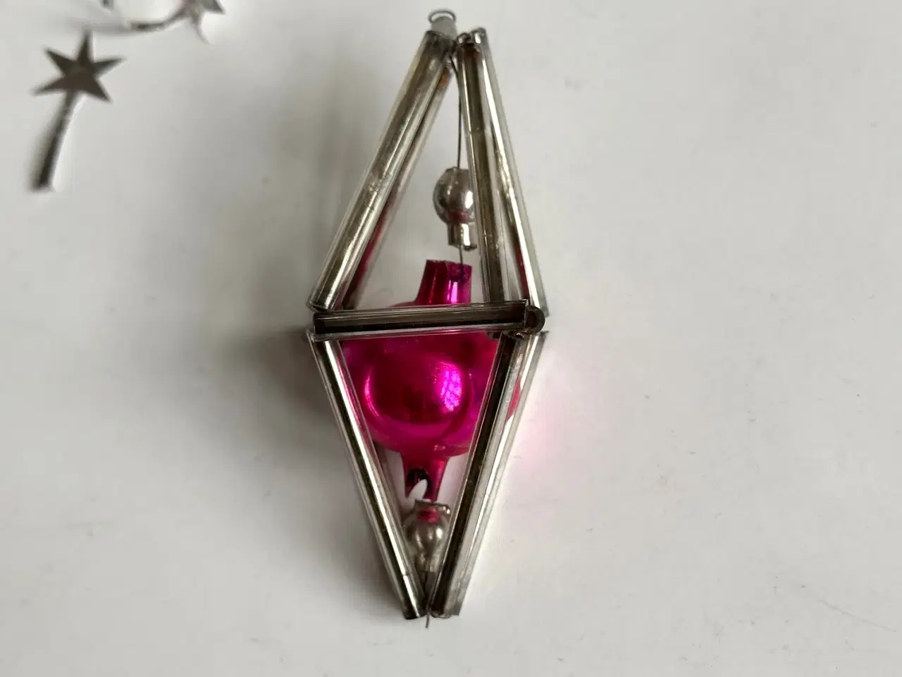 Billede 3 - Vintage gablonz, pink m sølv