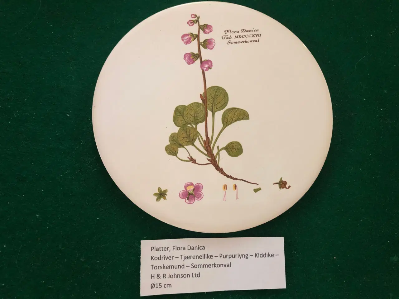 Billede 2 - Platter, Flora Danica, Ø15 cm