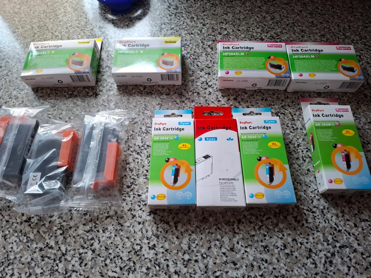 Billede 1 - 11 stk HP printerkassetter