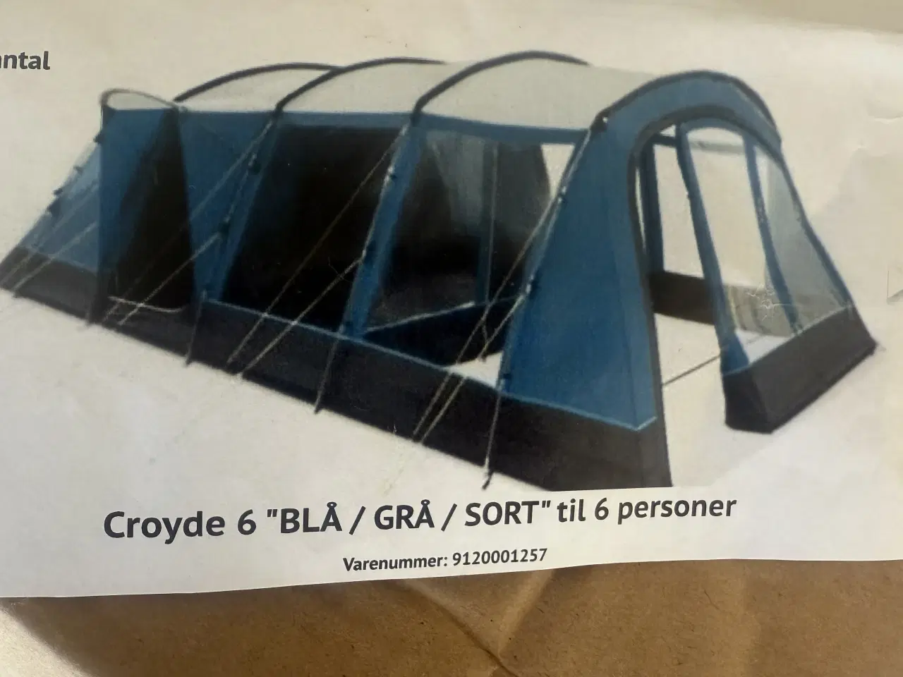 Billede 3 - Nyt Kampa Croyde 6 Lufttelt