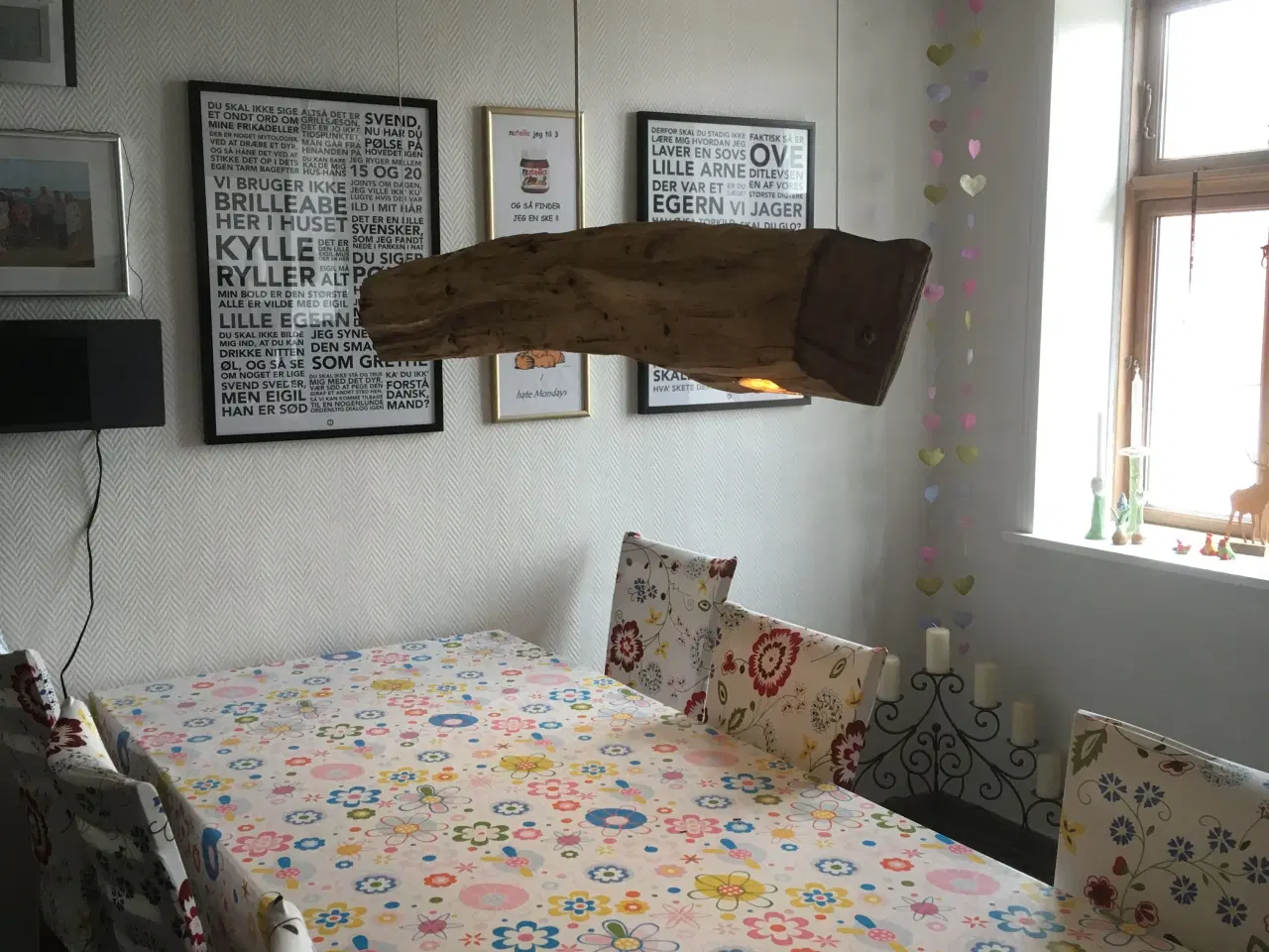 Billede 2 - Håndlavet spisebordslampe