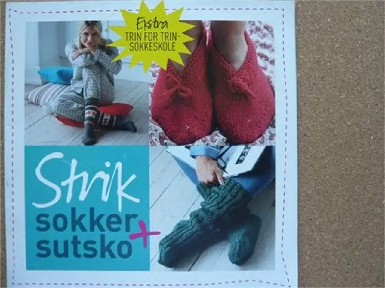 Billede 5 - Strikkehæfter med sokker, strømper og sutsko (6)