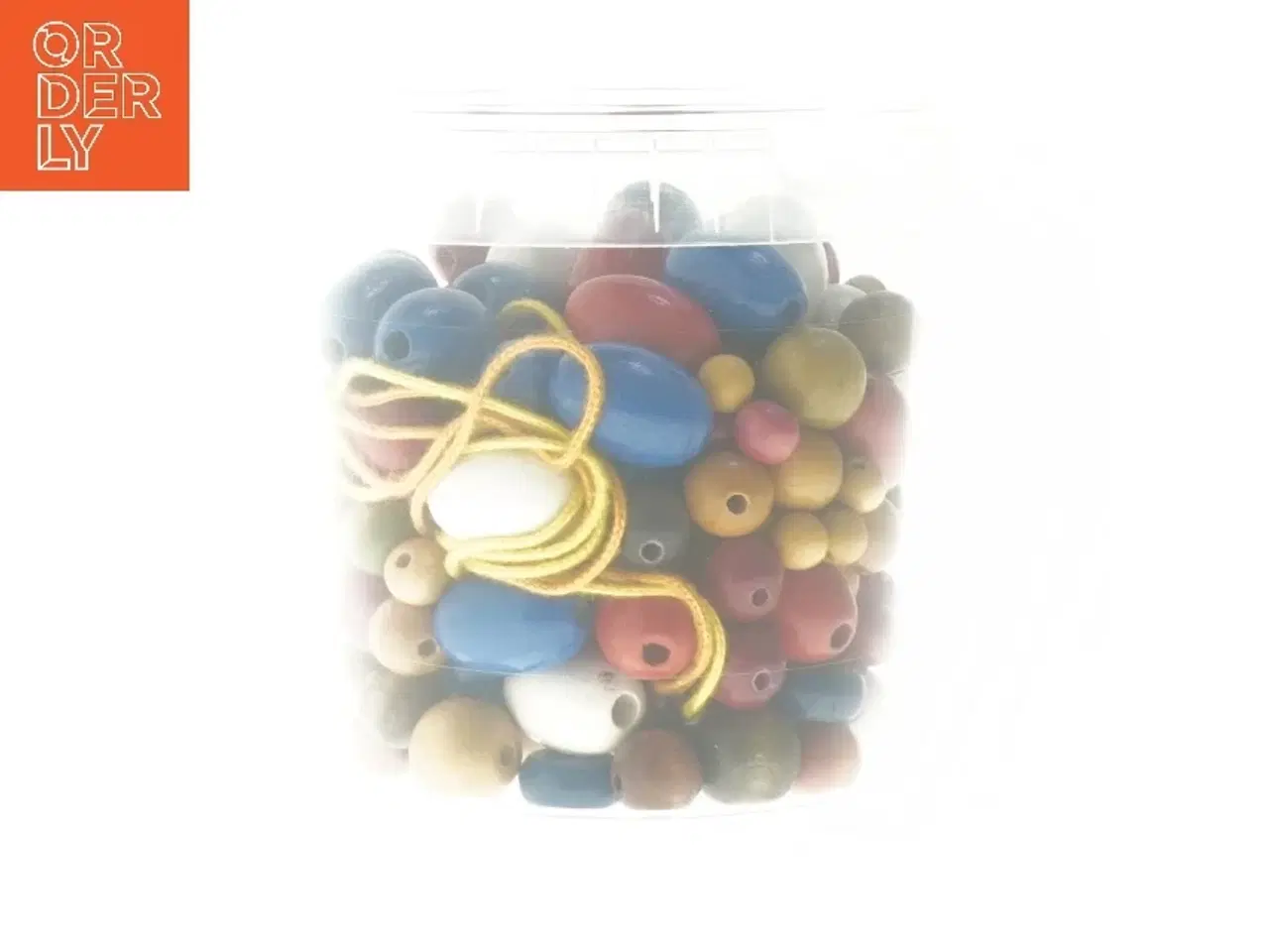 Billede 2 - Træperler i bøtte (str. 13,5 cm)