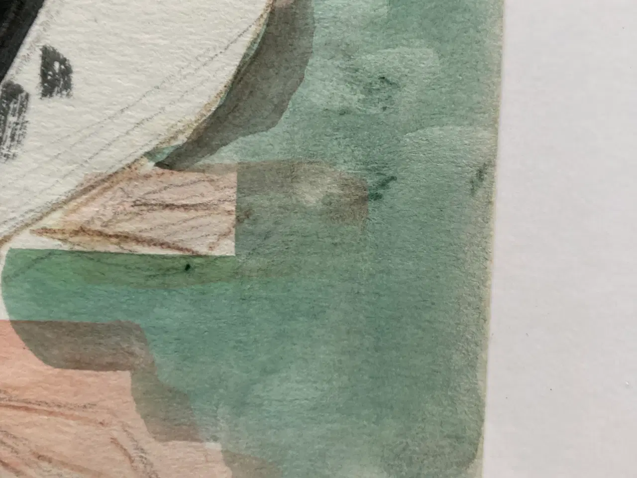 Billede 3 - Mogens Kofod, akvarel, 35x30 , “Søpapegøje 89”