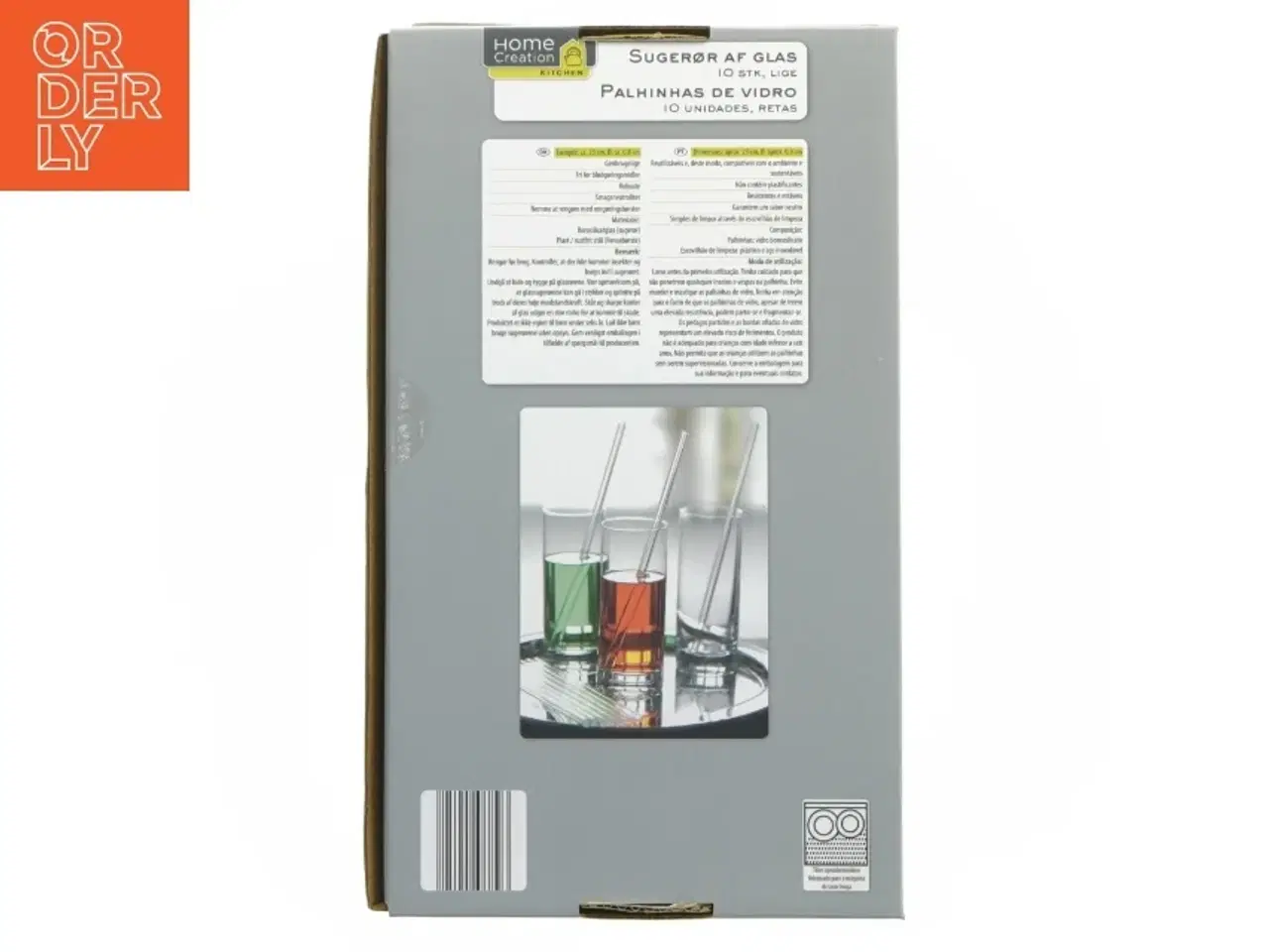 Billede 3 - Sugerør af glas fra Home Creation (str. 10 styk 23 cm)