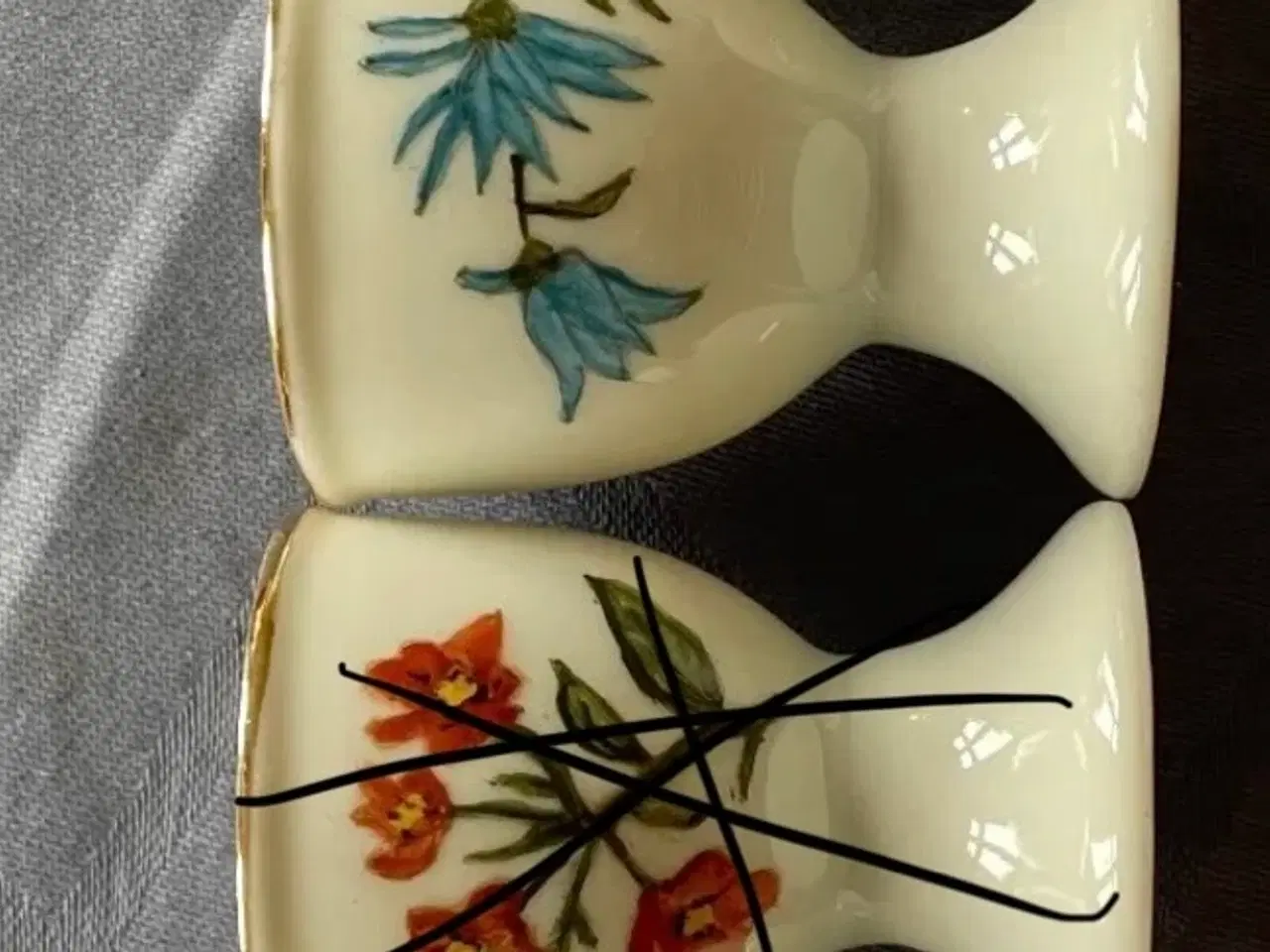 Billede 4 - Æggebægere håndmalede 