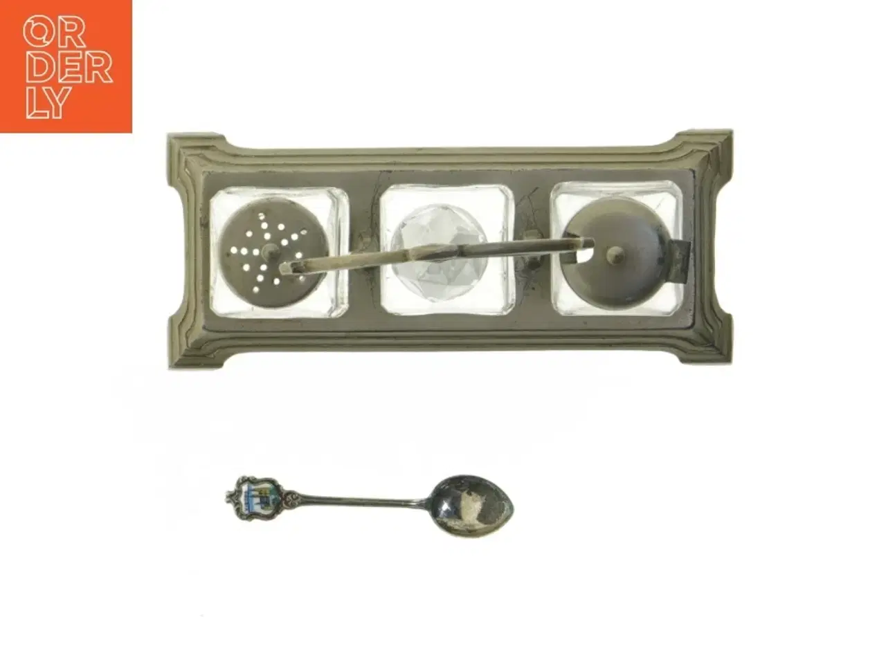 Billede 2 - Antik plat-de-menage (str. 18x8 cm)