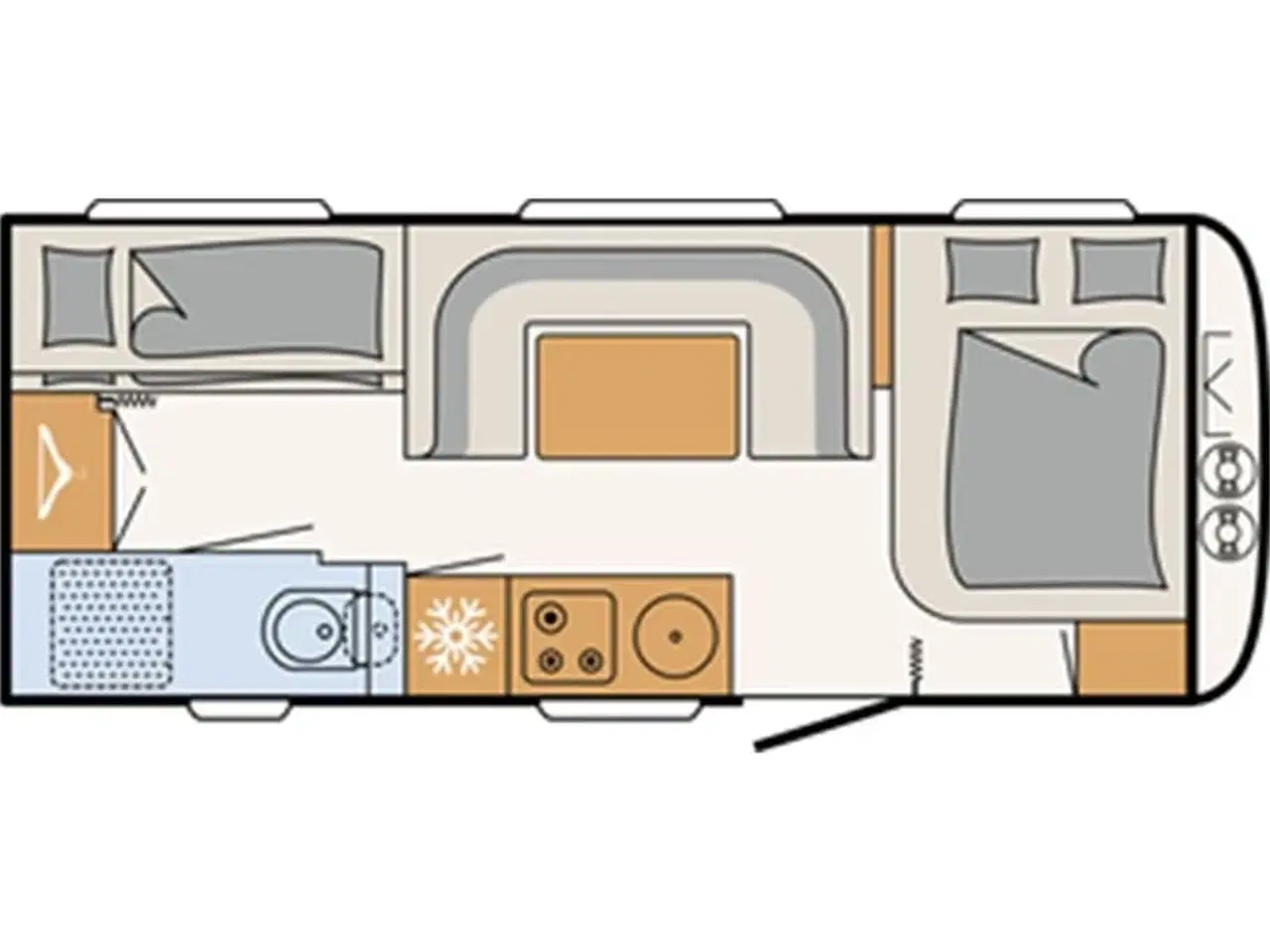 Billede 8 - 2022 - Dethleffs Beduin Scandinavia 540 QMK   Rigtig lækker køjevogn med Alde centralvarme fra Hinshøj Caravan A/S