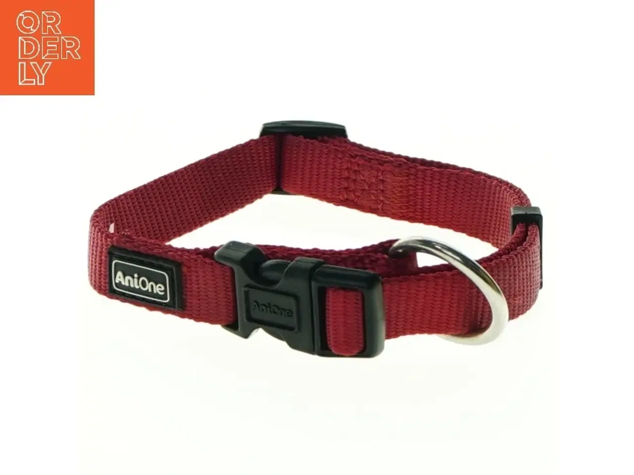 Billede 1 - Rød hundehalsbånd fra Anione (str. S)